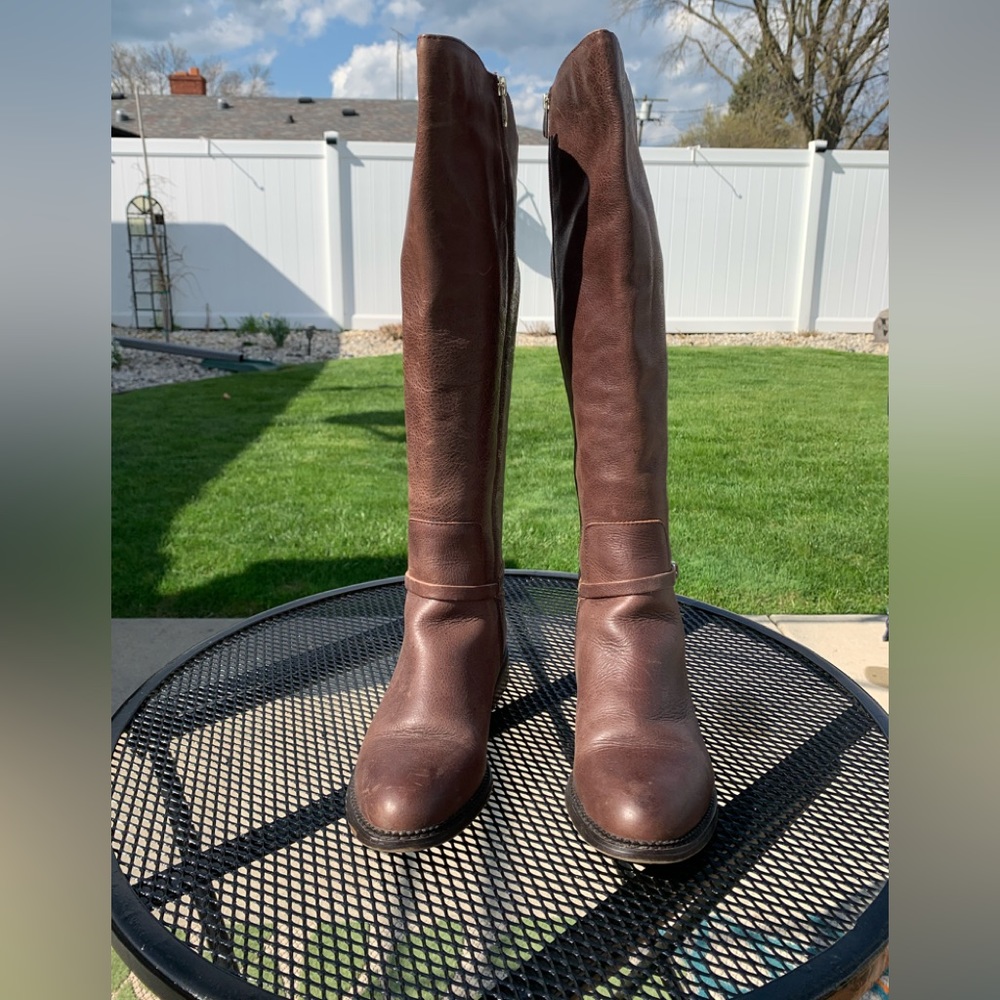 Women’s leather riding boots brown - barely worn